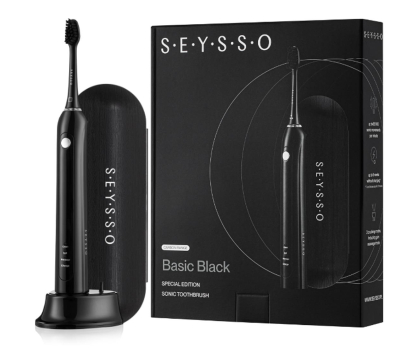 Szczoteczka elektryczna Seysso Szczoteczka soniczna Carbon Basic Black + etui + końcówka